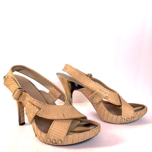 Authentic Christian Dior Snakeskin Heels Size 36