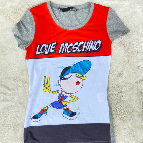 Authentic and Rare Y2K Moschino Cartoon Girl Top