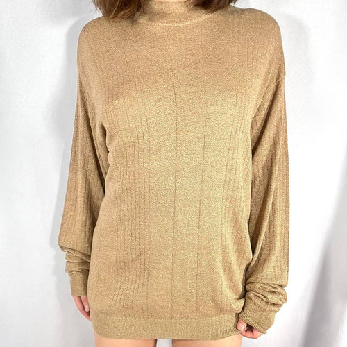 Vintage 1990s Golden Thread Murano Italy Crewneck Sweater Size M/L